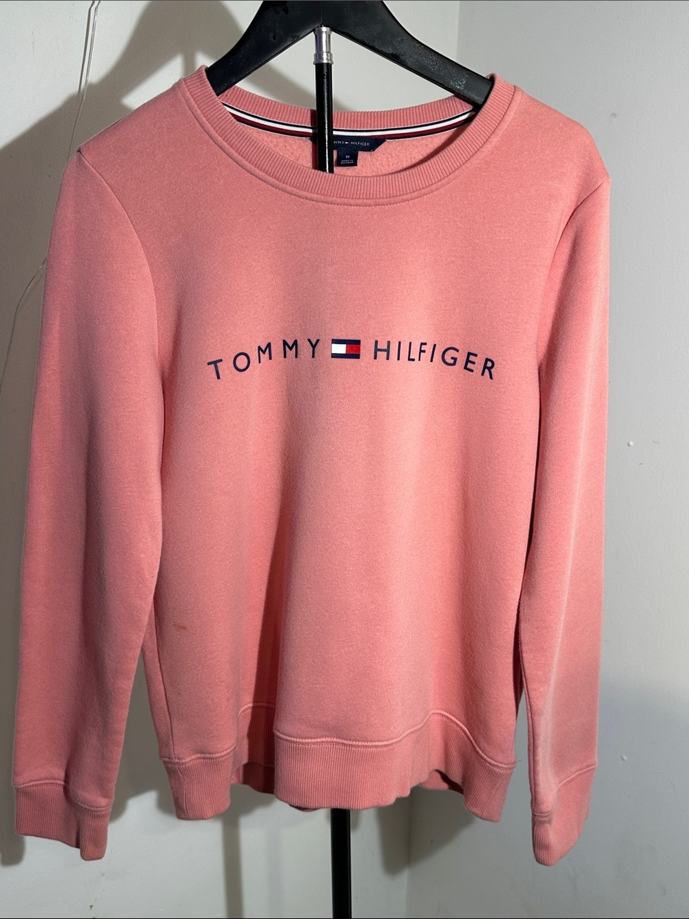 Tommy Hilfiger Pink Logo Crewneck Sweatshirt
